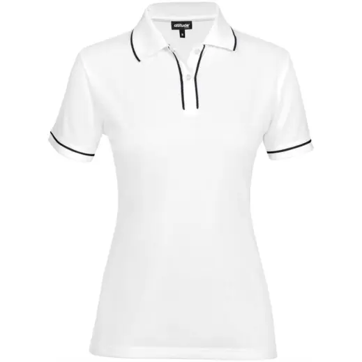Ladies Osaka Golf Shirt White